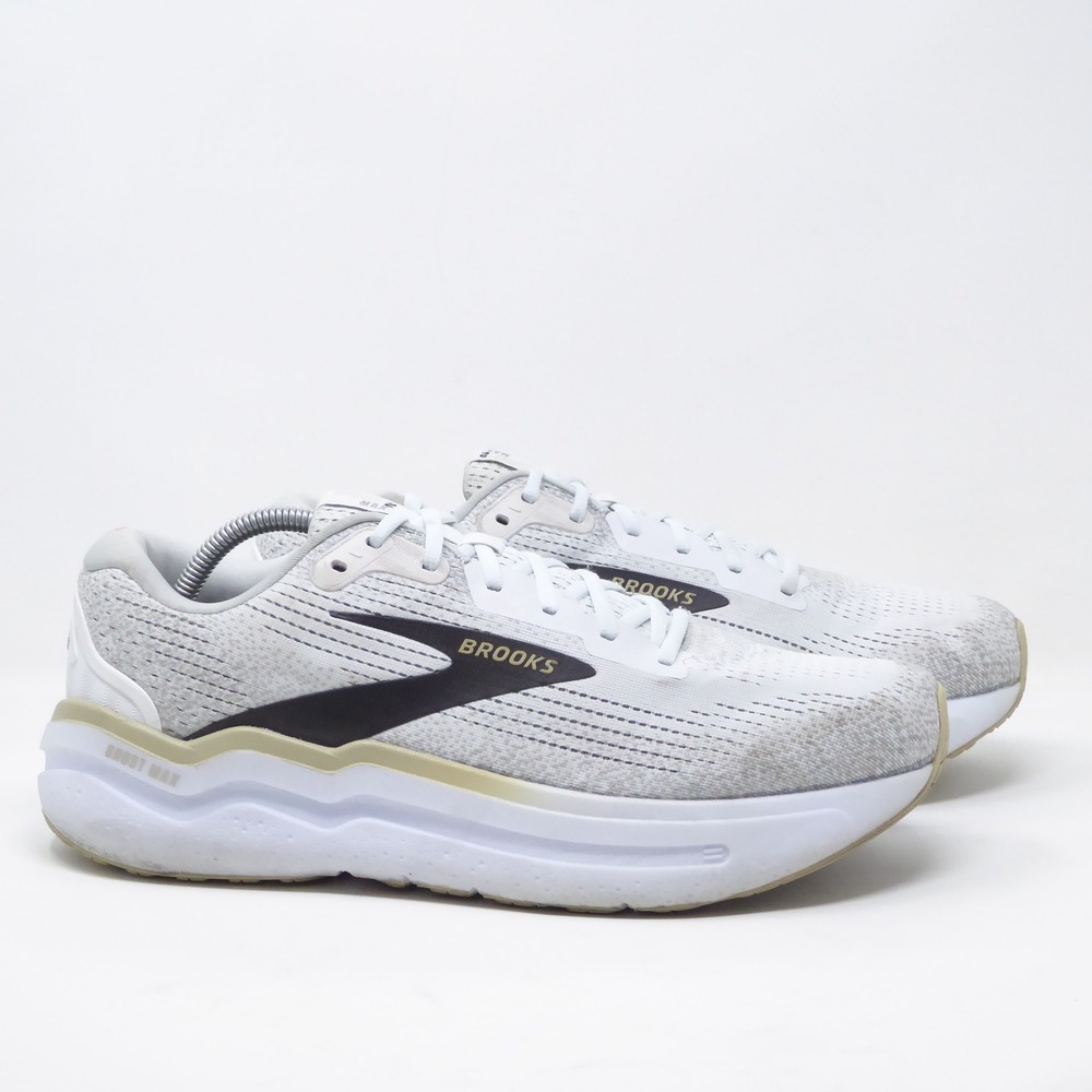 Brooks Men's White and Gray Athletic Shoes